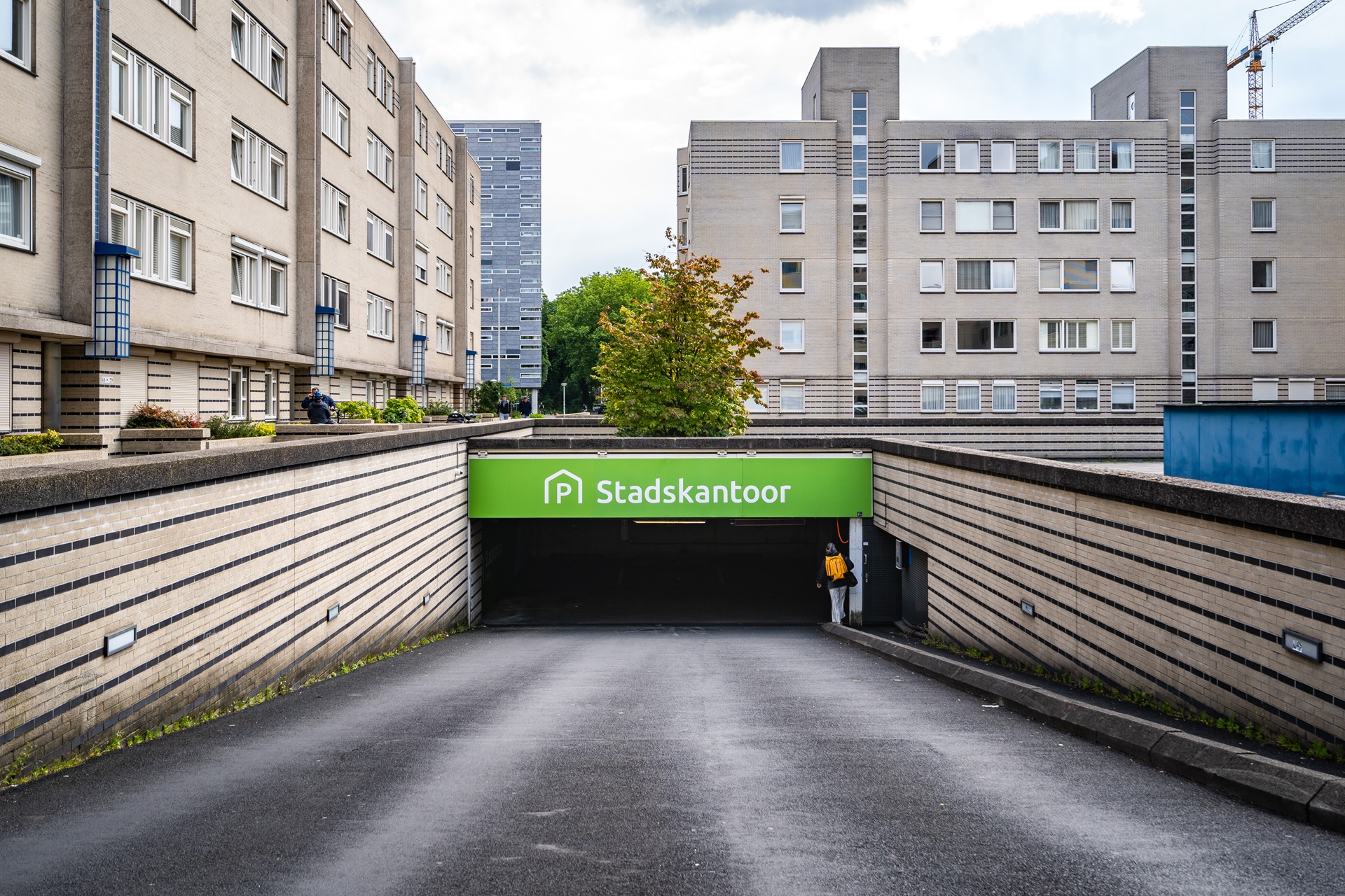 Parking entrance