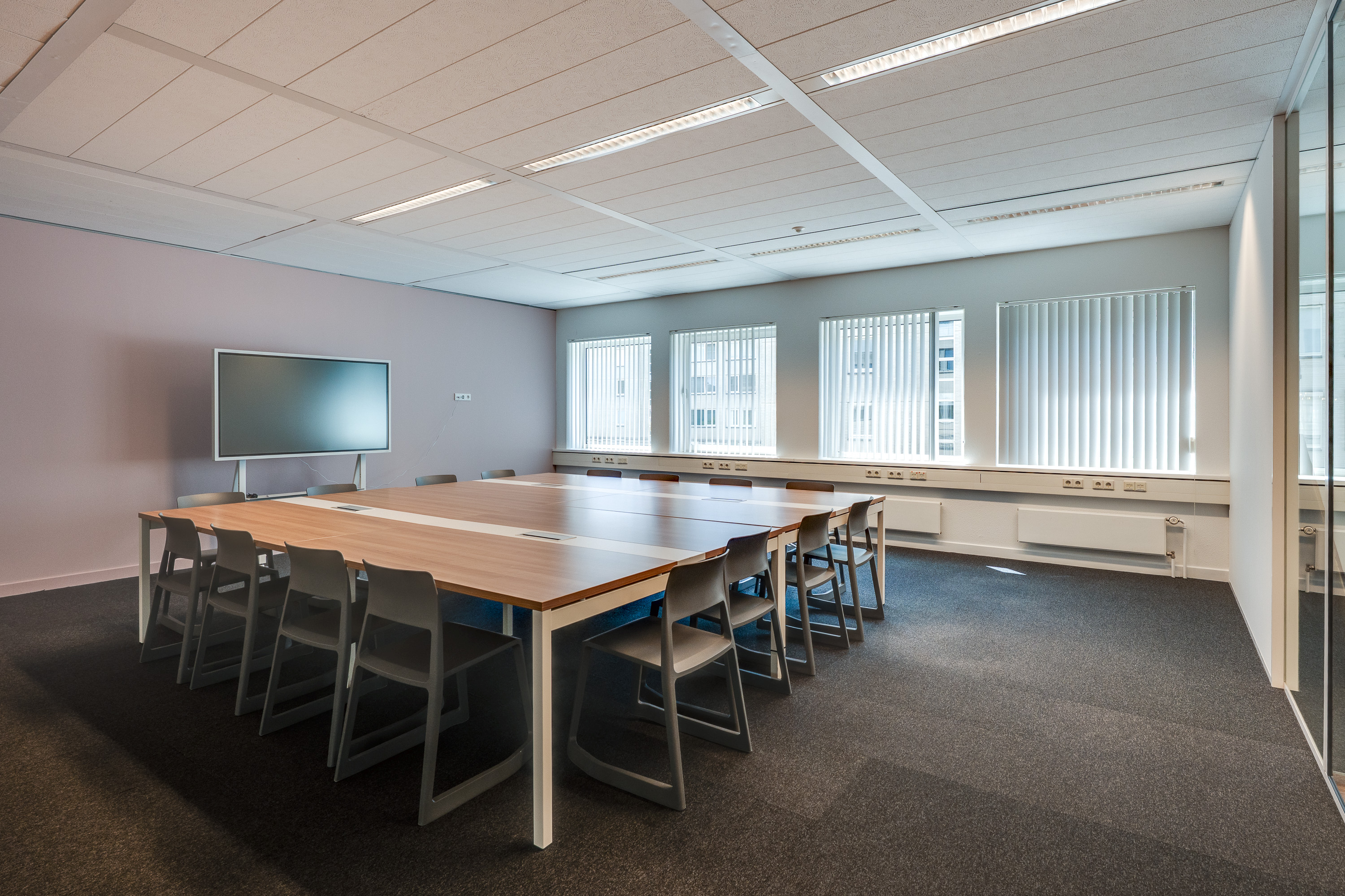 Picture of meeting room with smart board